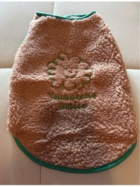 Unbranded Dog Clothing & Accessories Large Brown Green Fleece Vest